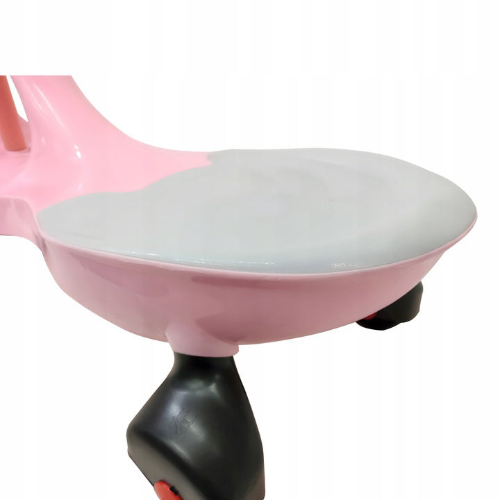 Masinuta pentru copii gravitationala, Zola, Swing car, directie 360°, cosulet, greutate maxima suportata 60 Kg, roz Masinuta pentru copii gravitationala, Zola, Swing car, directie 360°, cosulet, greutate maxima suportata 60 Kg, roz